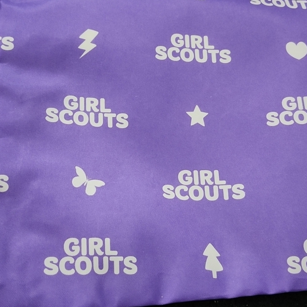 NWT! BUNDLE! 2 Girl Scouts Purple Drawstring Bags - Picture 2 of 6
